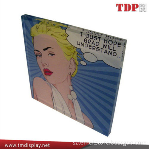 Laser cut white acrylic placemat plexiglass coaster